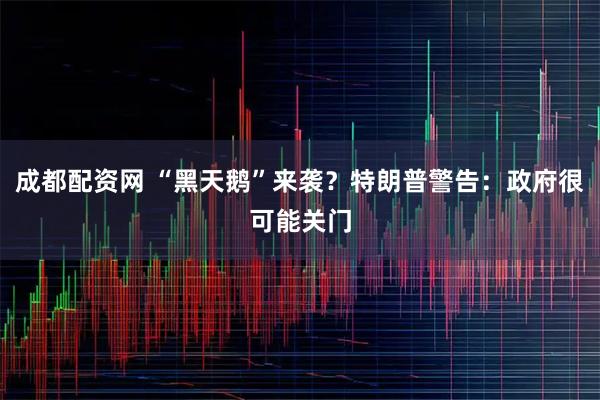 成都配资网 “黑天鹅”来袭？特朗普警告：政府很可能关门