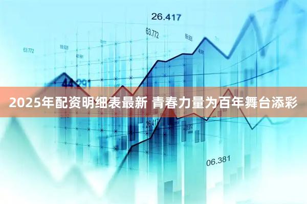 2025年配资明细表最新 青春力量为百年舞台添彩